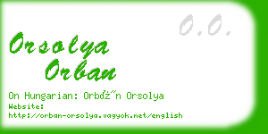 orsolya orban business card